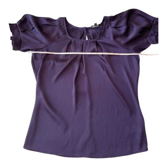 Y2K Express short sleeve eggplant top women's size XS NEW without tag - Picture 5 of 9